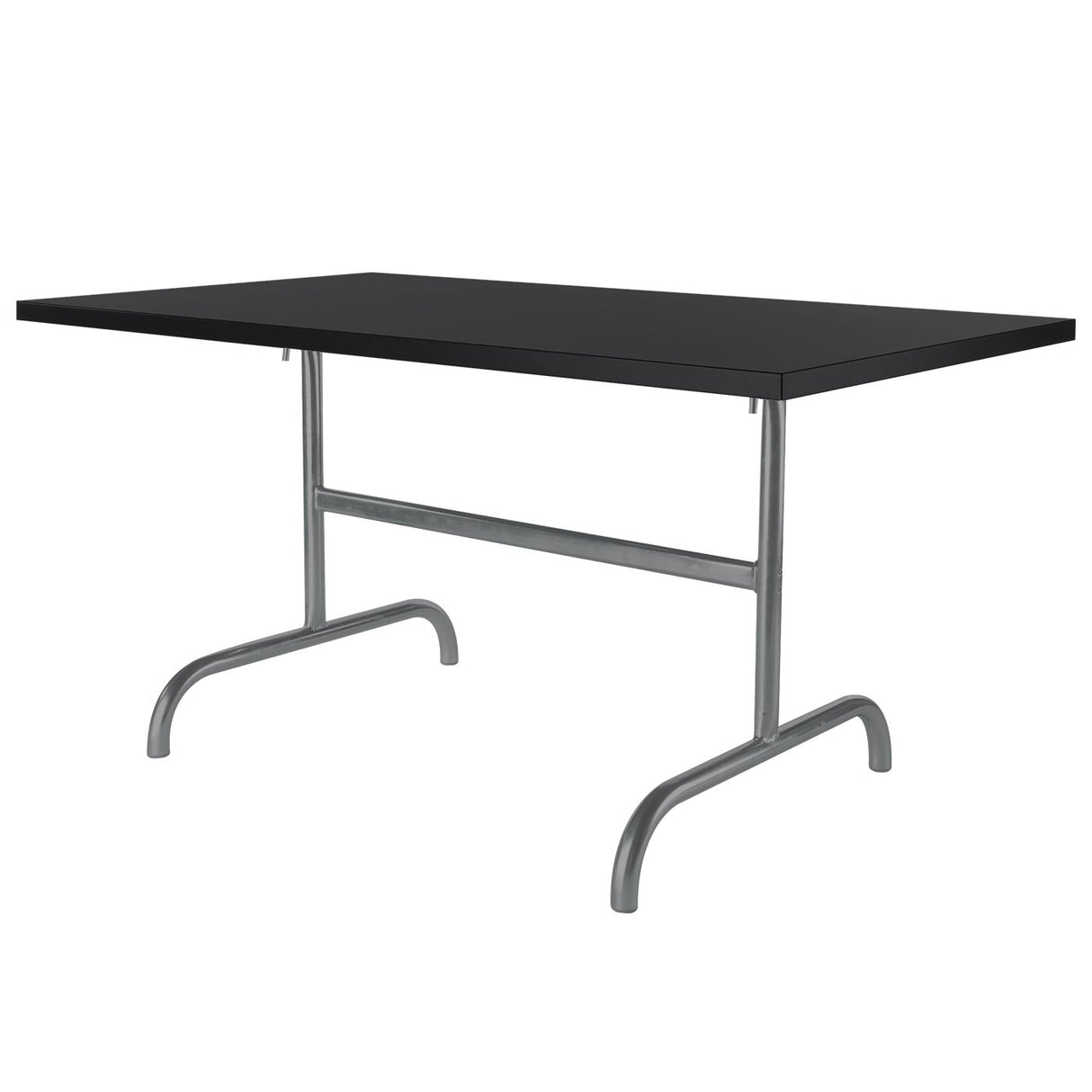 Schaffner Säntis Table repas rabattable 165x90cm Anthracite 77 Noir 91