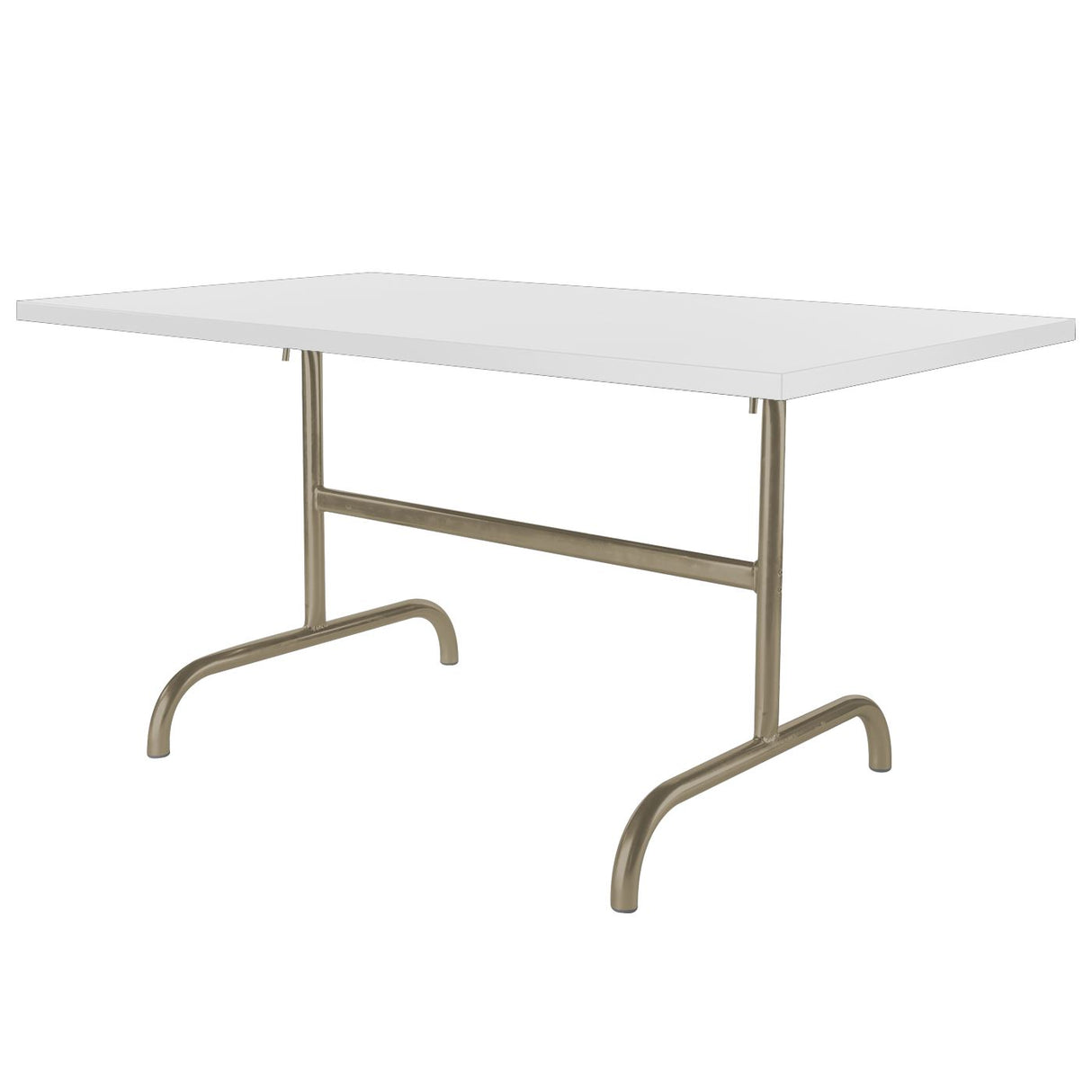 Schaffner Säntis Table repas rabattable 165x90cm Champagne 85 Blanc 90