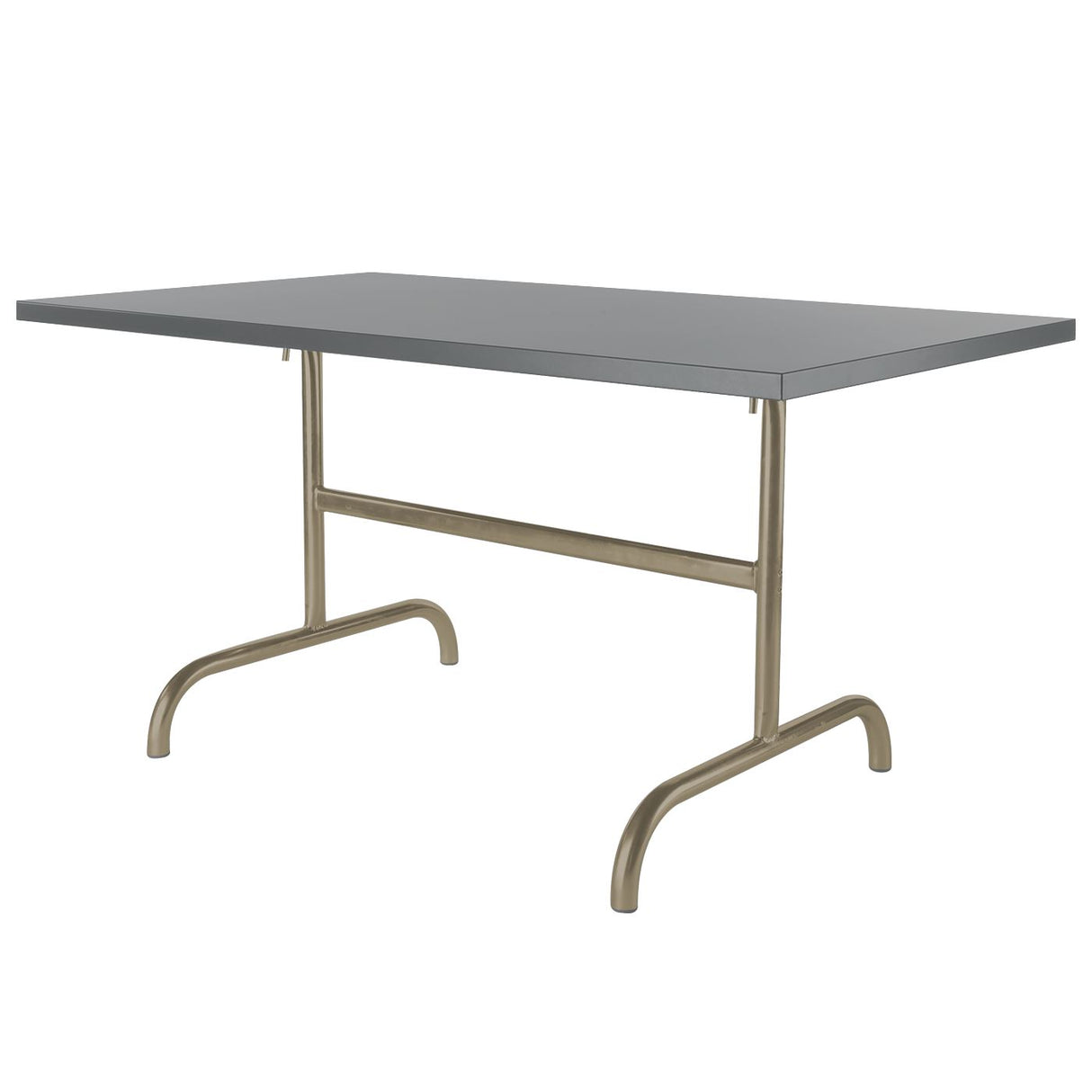 Schaffner Säntis Table repas rabattable 165x90cm Champagne 85 Gris Argent 78
