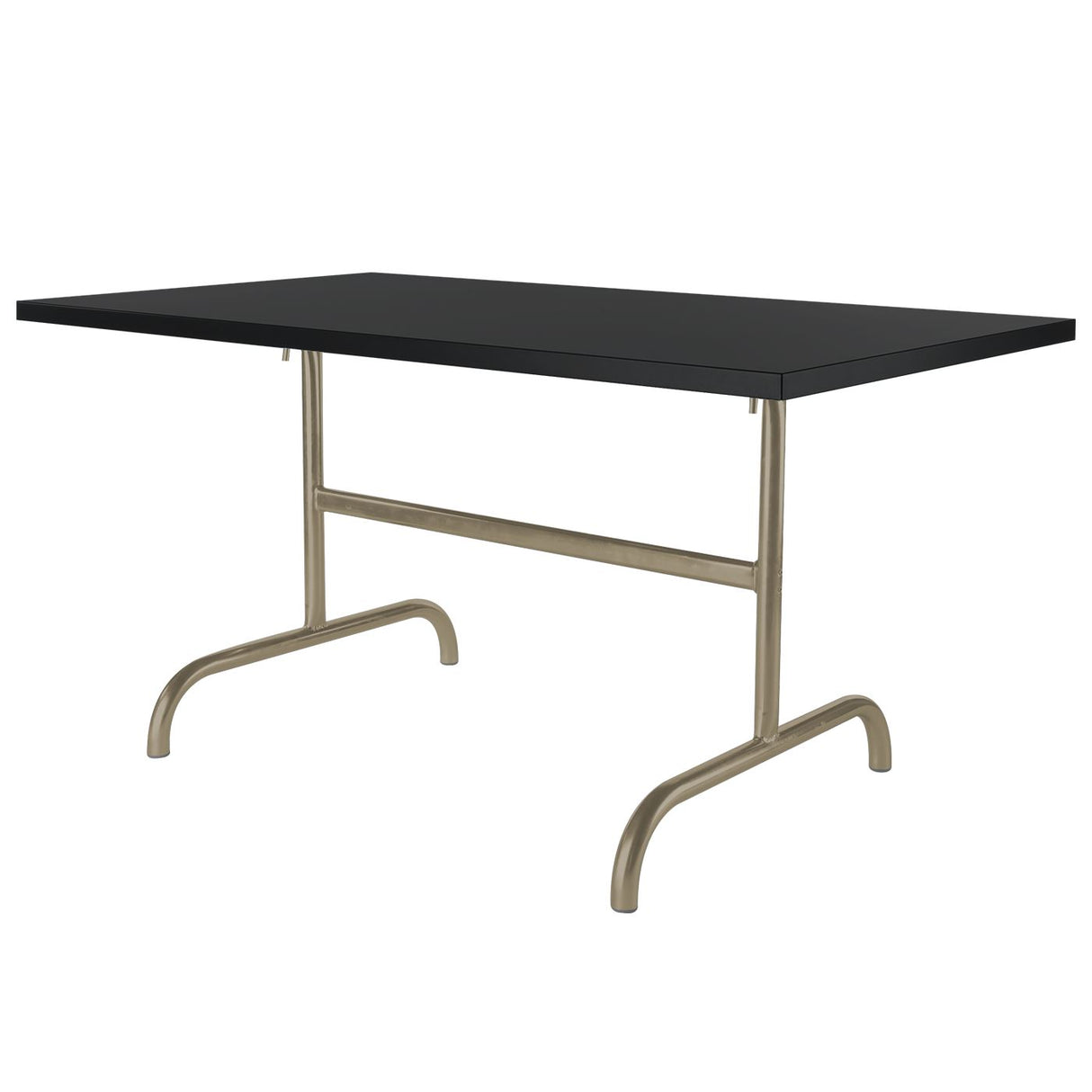 Schaffner Säntis Table repas rabattable 165x90cm Champagne 85 Noir 91