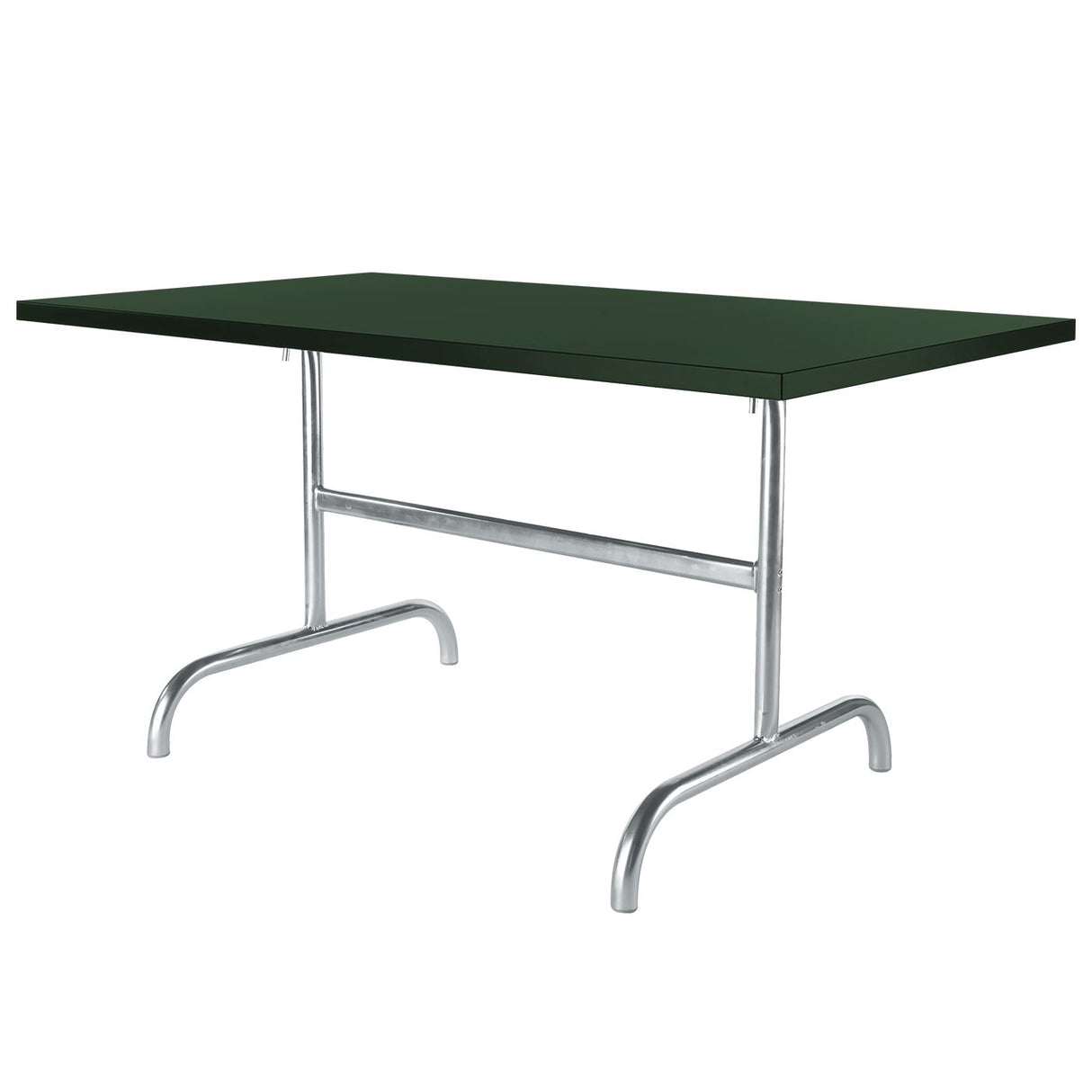 Schaffner Säntis Table repas rabattable 165x90cm Galvanisé à chaud 02 Vert Sapin 66