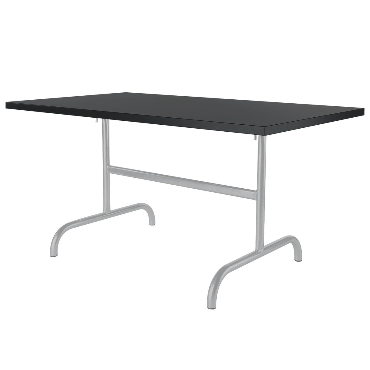 Schaffner Säntis Table repas rabattable 165x90cm Gris Argent 78 Anthracite 77