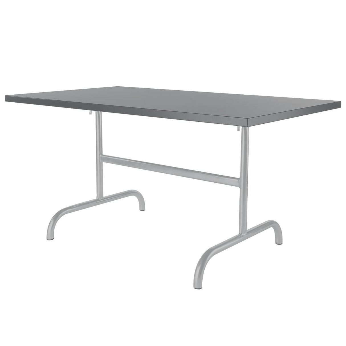 Schaffner Säntis Table repas rabattable 165x90cm Gris Argent 78 Gris Argent 78
