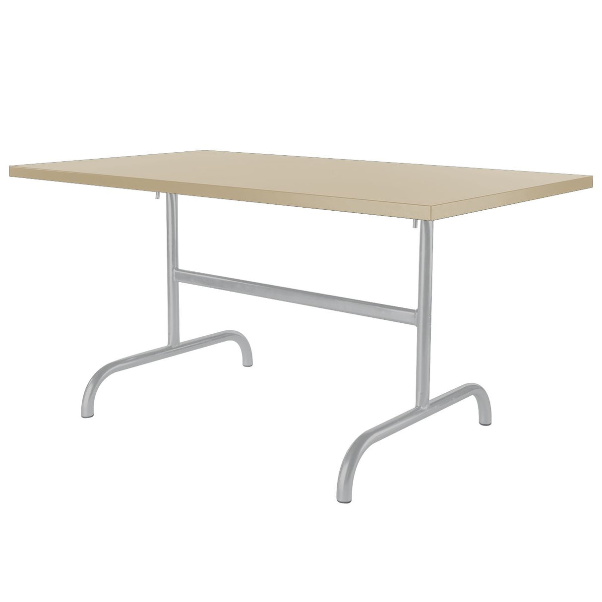 Schaffner Säntis Table repas rabattable 165x90cm Gris Argent 78 Sable Pastel 15