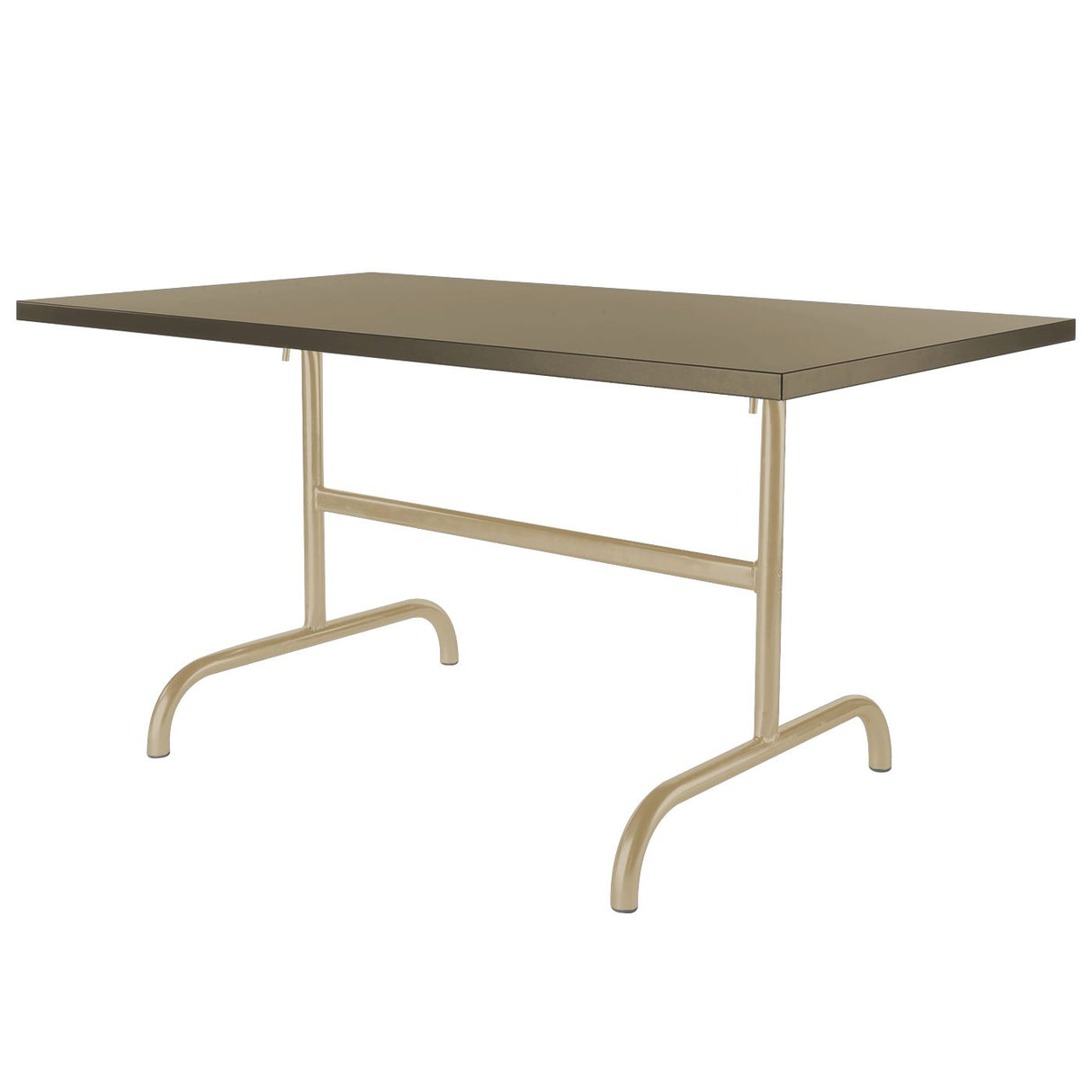 Schaffner Säntis Table repas rabattable 165x90cm Marron Pastel 83 Champagne 85