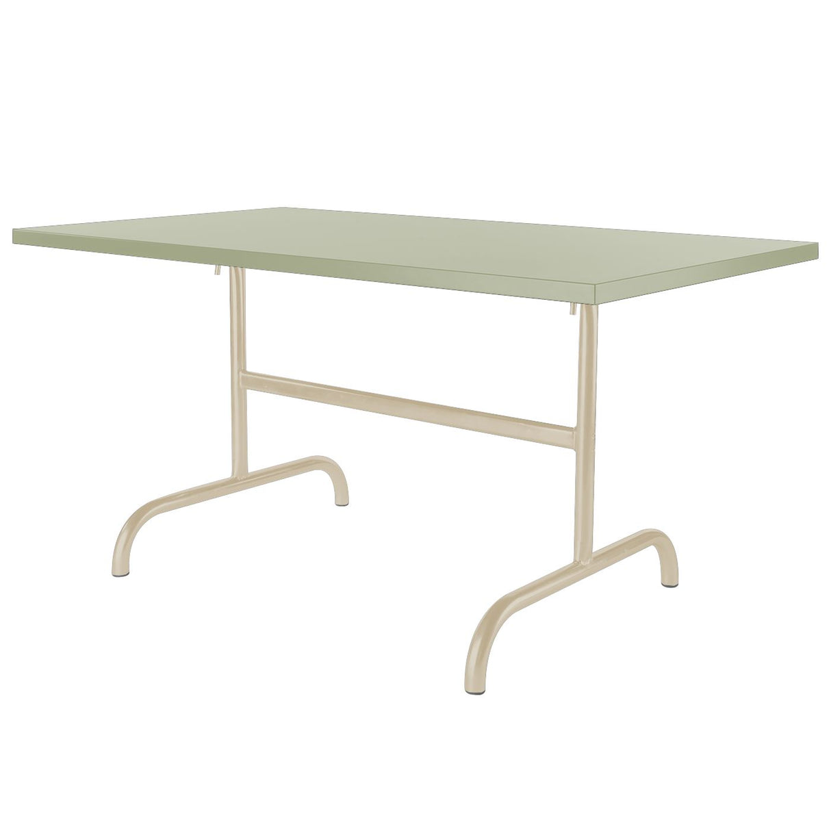 Schaffner Säntis Table repas rabattable 165x90cm Sable Pastel 15 Vert Pastel 64