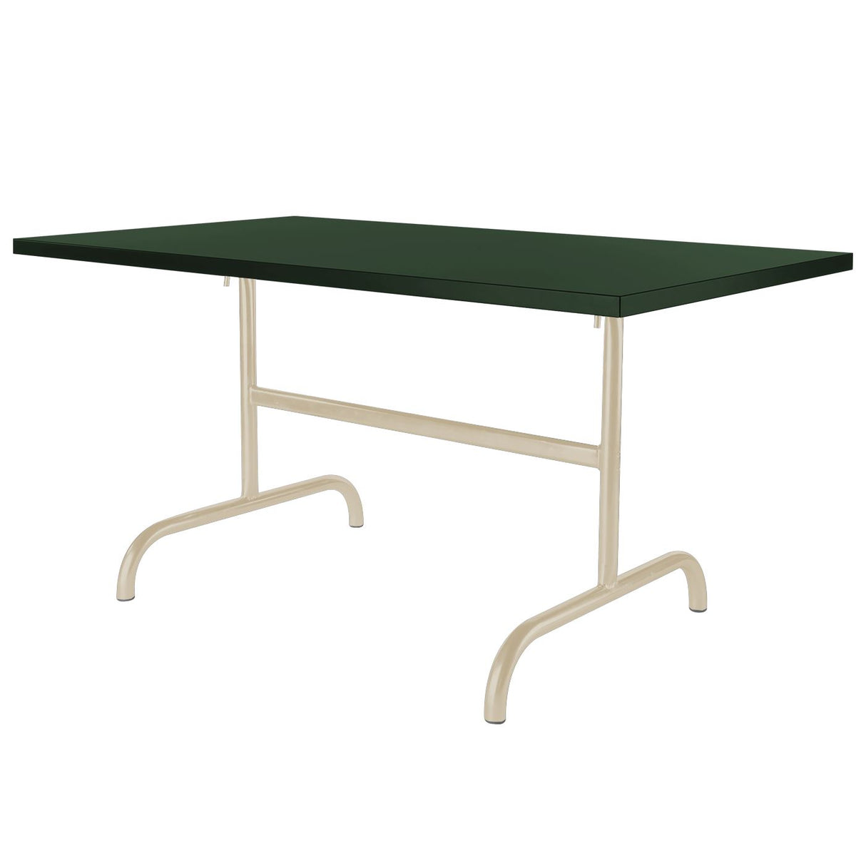 Schaffner Säntis Table repas rabattable 165x90cm Sable Pastel 15 Vert Sapin 66