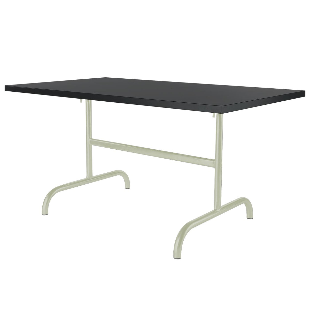 Schaffner Säntis Table repas rabattable 165x90cm Vert Pastel 64 Anthracite 77