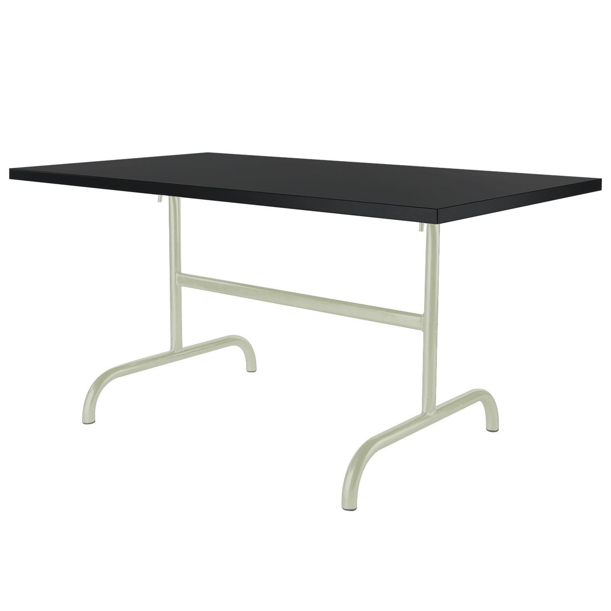 Schaffner Säntis Table repas rabattable 165x90cm Vert Pastel 64 Noir 91
