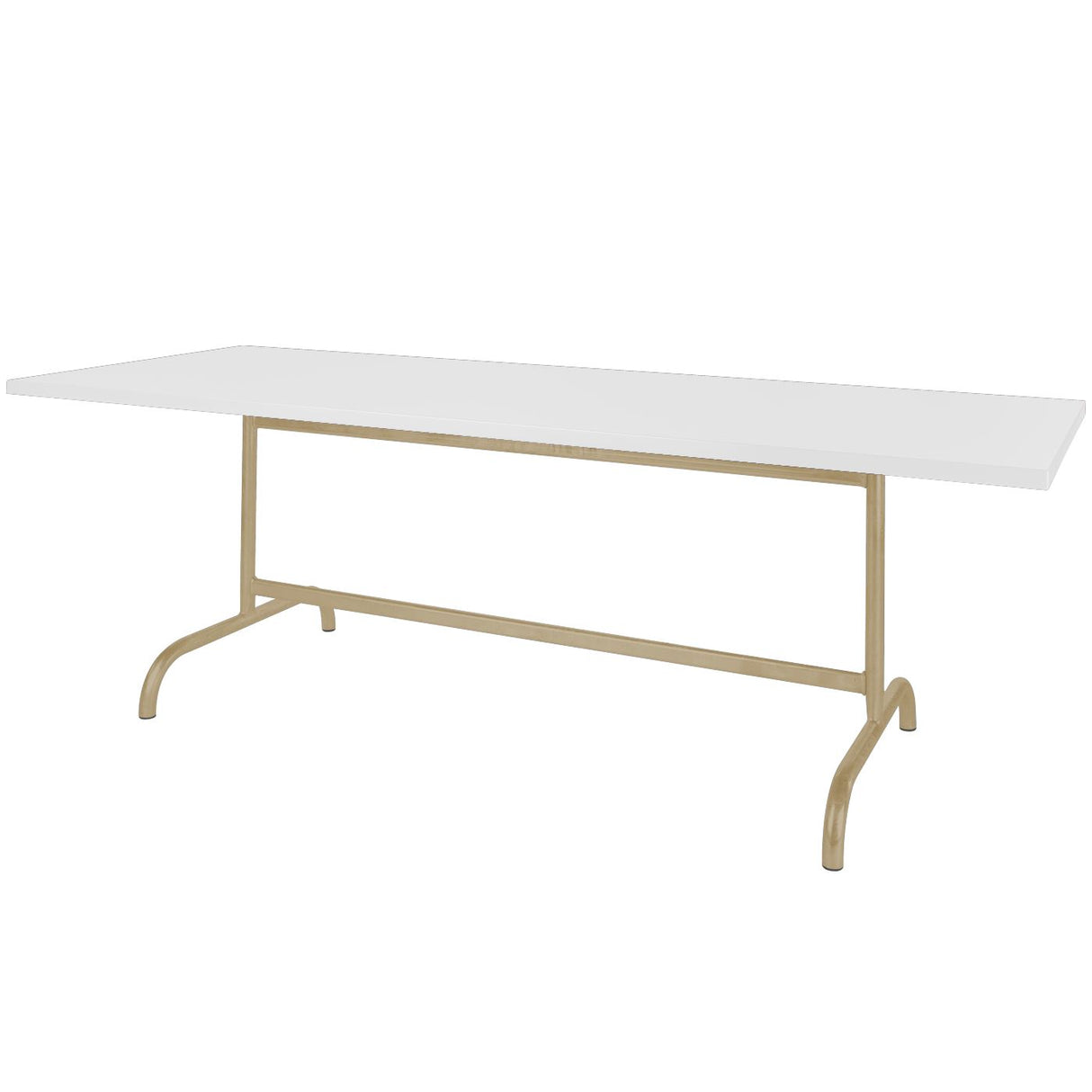Schaffner Säntis Table repas rabattable 180x80cm Marron Pastel 83 Blanc 90