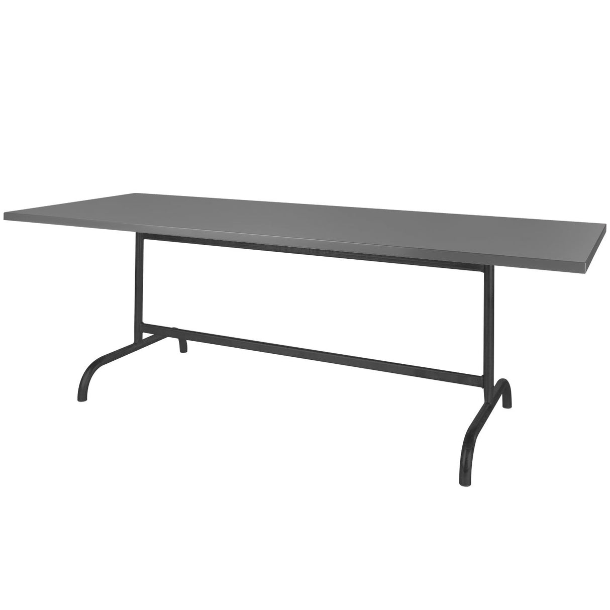 Schaffner Säntis Table repas rabattable 180x80cm Noir 91 Graphite 73
