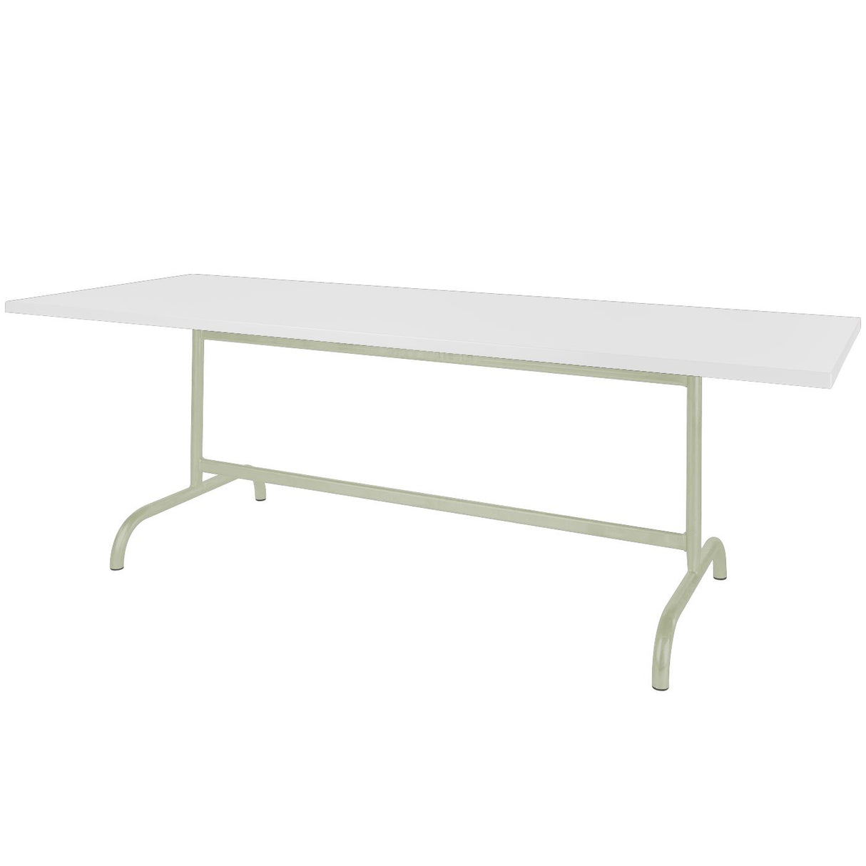 Schaffner Säntis Table repas rabattable 180x80cm Vert Pastel 64 Blanc 90