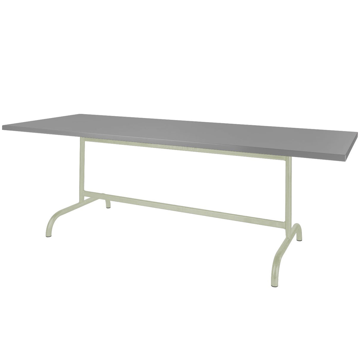 Schaffner Säntis Table repas rabattable 180x80cm Vert Pastel 64 Gris Argent 78