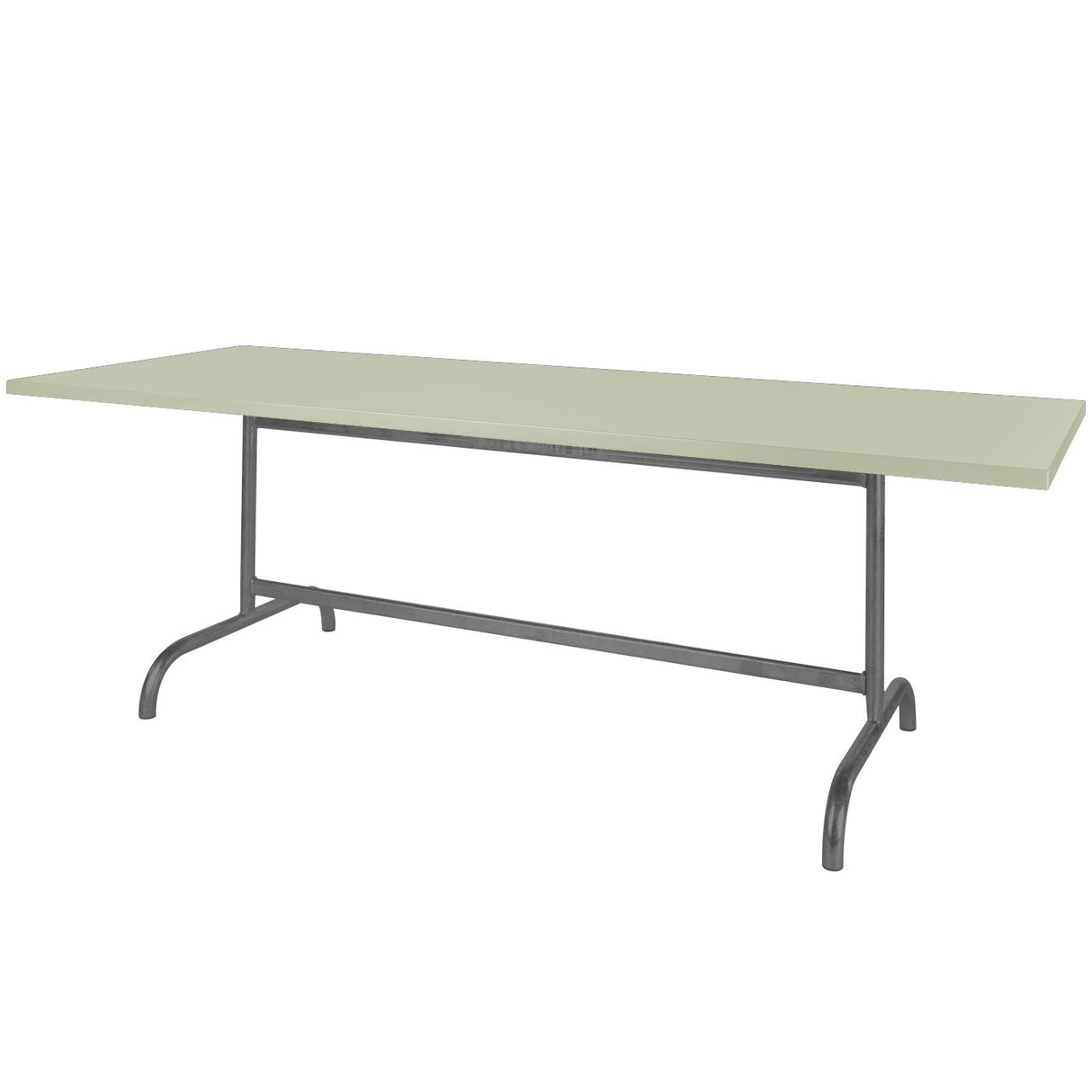 Schaffner Säntis Table repas rabattable 180x90cm Anthracite 77 Vert Pastel 64