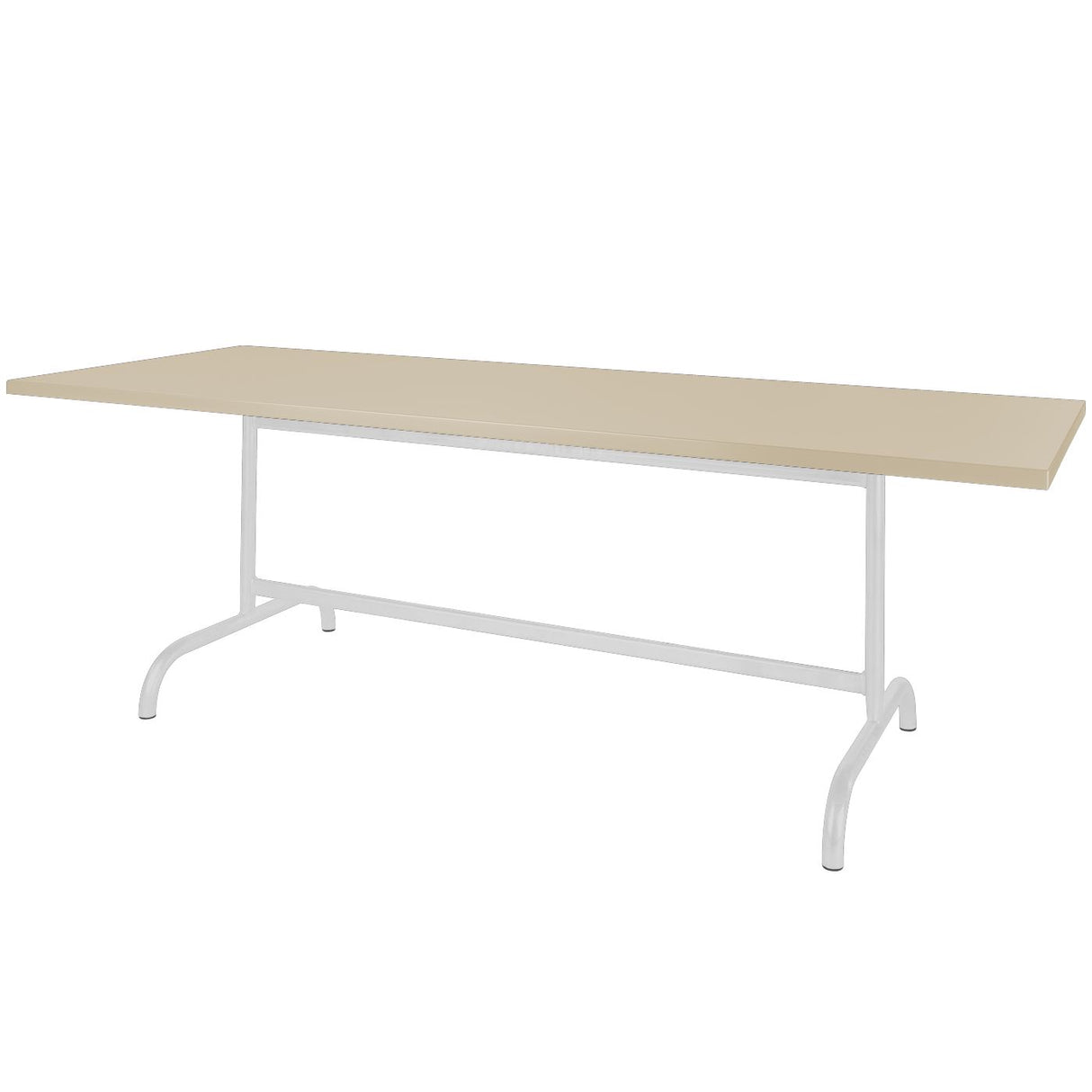 Schaffner Säntis Table repas rabattable 180x90cm Blanc 90 Sable Pastel 15