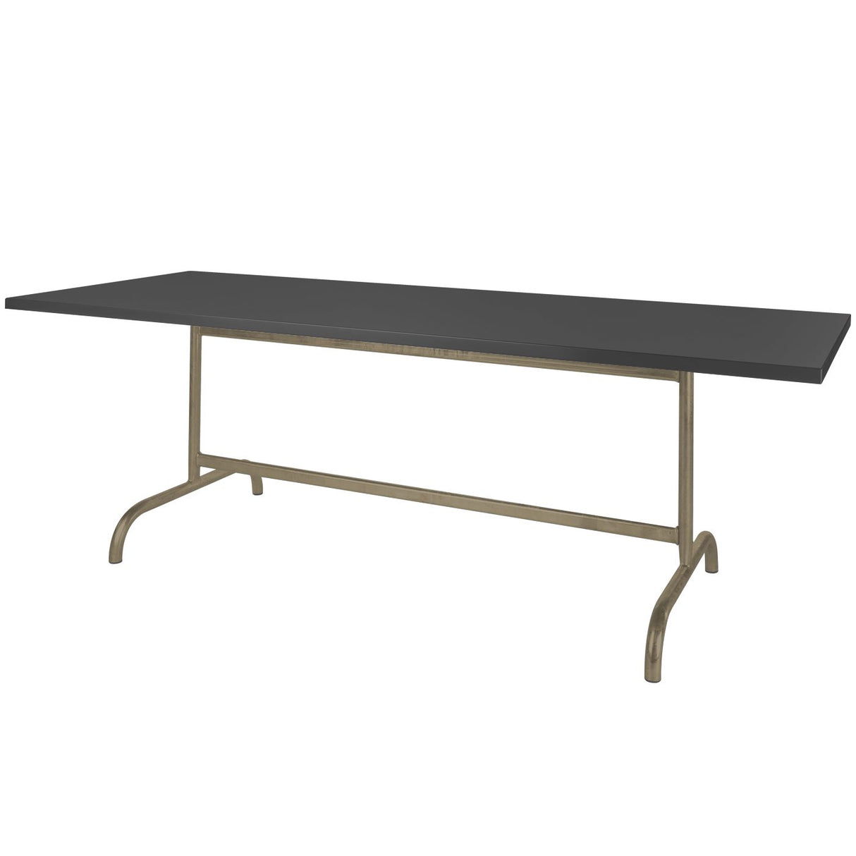 Schaffner Säntis Table repas rabattable 180x90cm Champagne 85 Anthracite 77