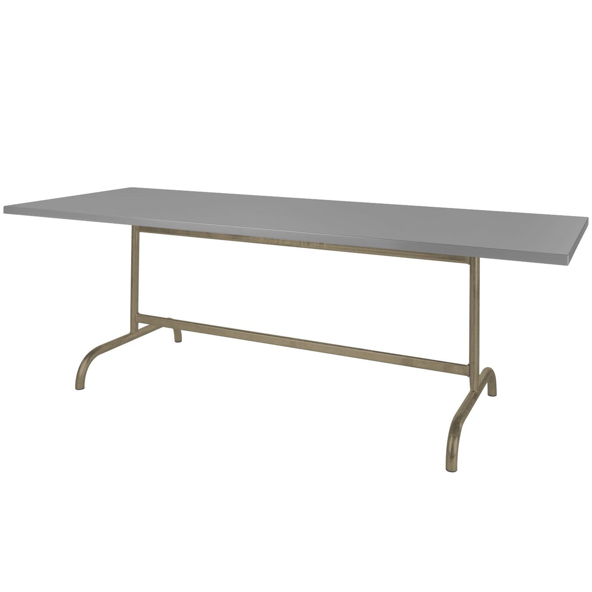 Schaffner Säntis Table repas rabattable 180x90cm Champagne 85 Gris Argent 78