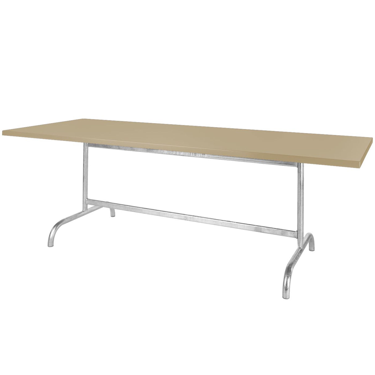 Schaffner Säntis Table repas rabattable 180x90cm Galvanisé à chaud 02 Marron Pastel 83