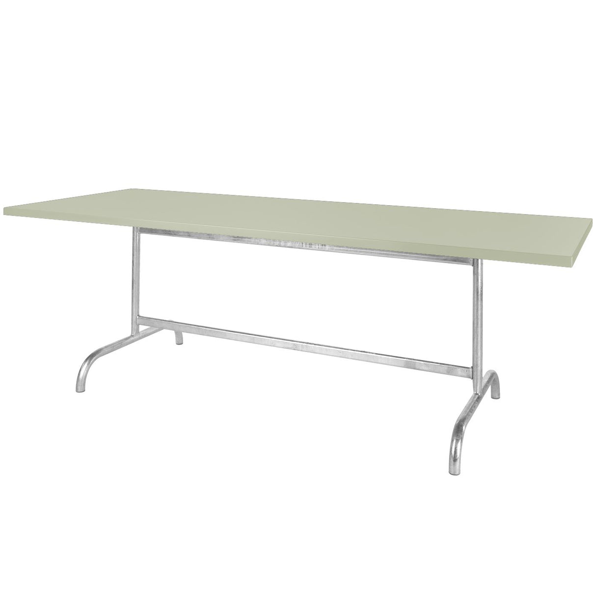 Schaffner Säntis Table repas rabattable 180x90cm Galvanisé à chaud 02 Vert Pastel 64