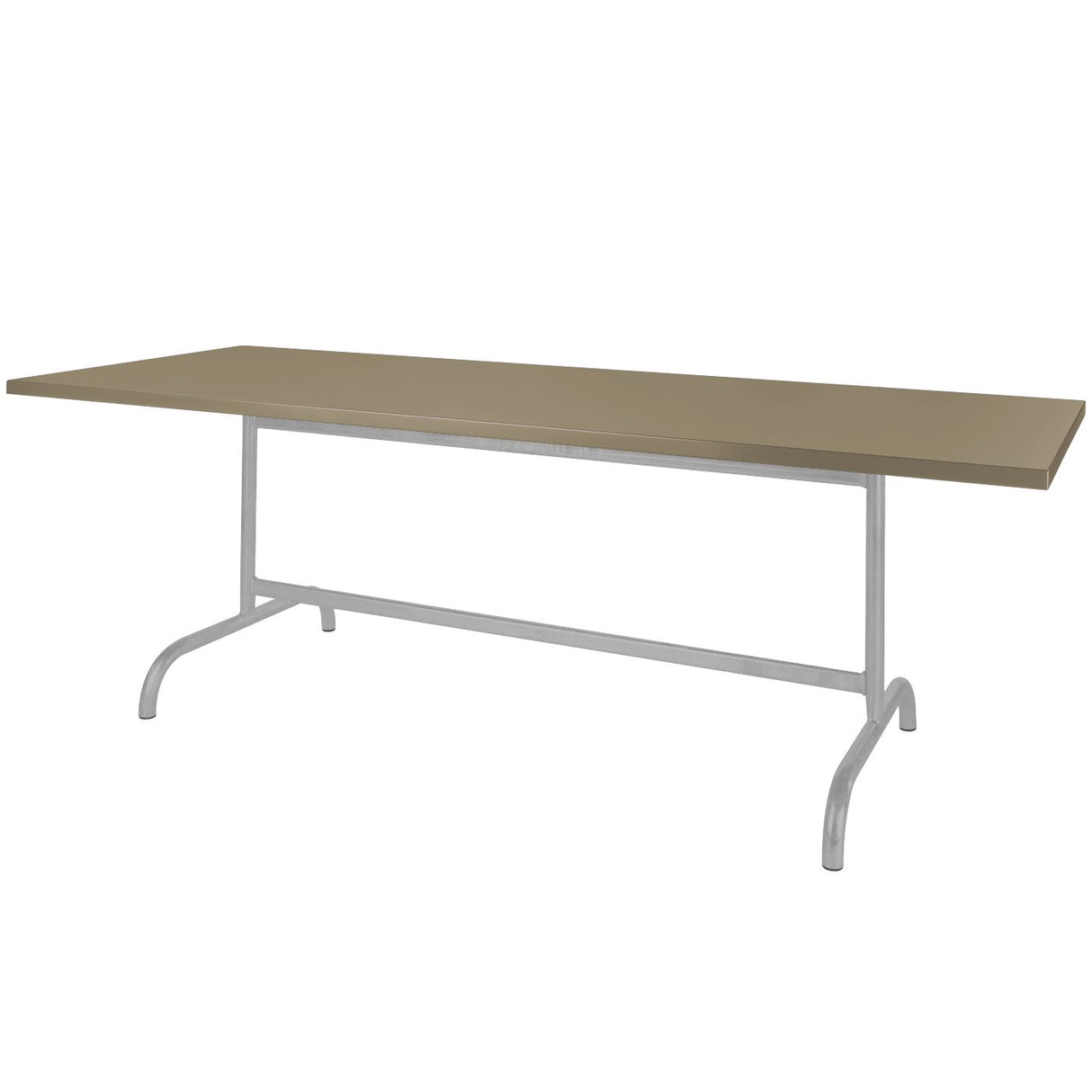 Schaffner Säntis Table repas rabattable 180x90cm Gris Argent 78 Champagne 85