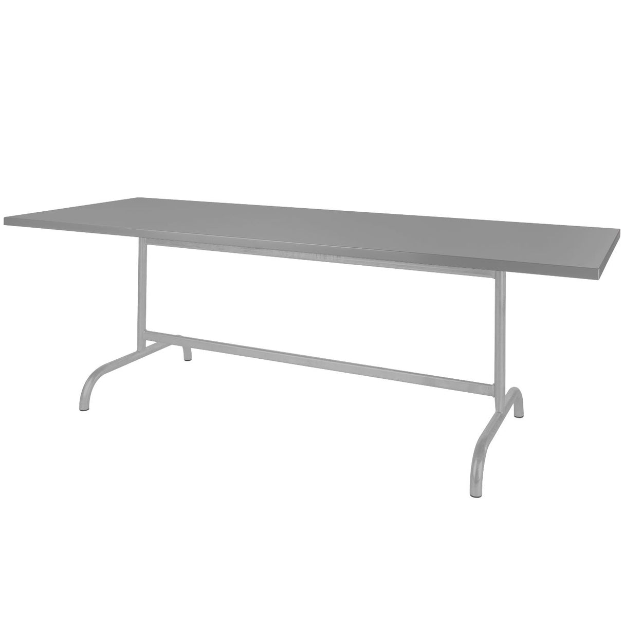 Schaffner Säntis Table repas rabattable 180x90cm Gris Argent 78 Gris Argent 78