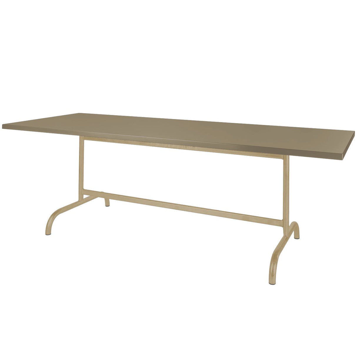 Schaffner Säntis Table repas rabattable 180x90cm Marron Pastel 83 Champagne 85