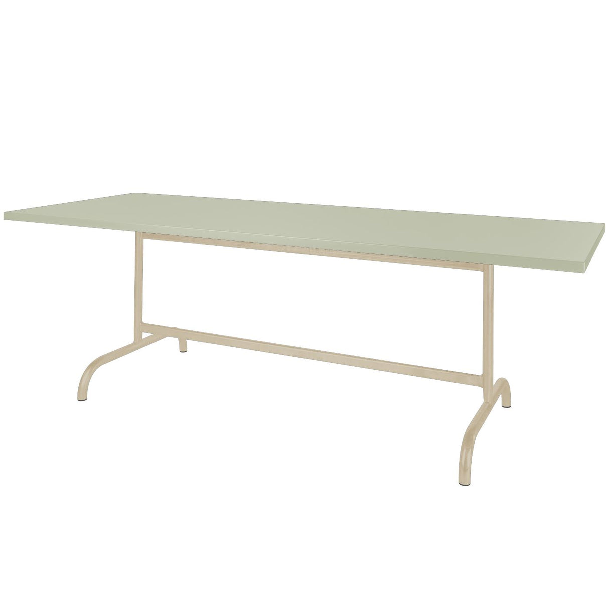 Schaffner Säntis Table repas rabattable 180x90cm Sable Pastel 15 Vert Pastel 64