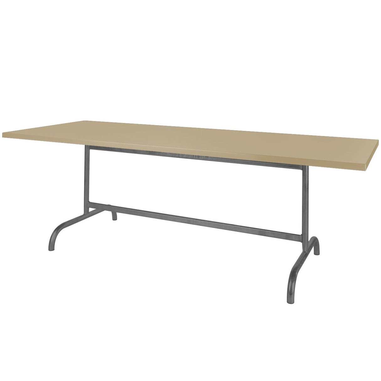 Schaffner Säntis Table repas rabattable 240x80cm Anthracite 77 Marron Pastel 83