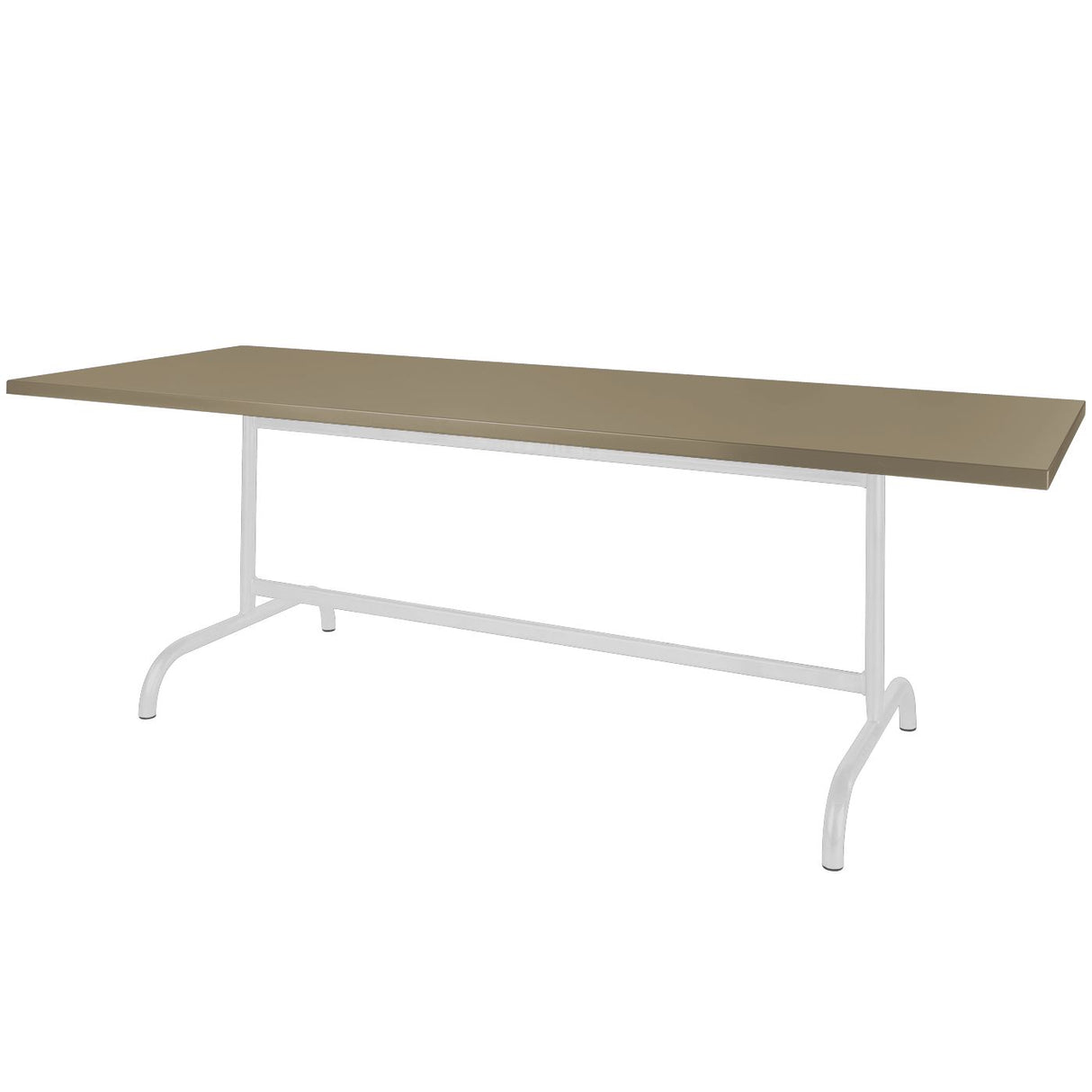 Schaffner Säntis Table repas rabattable 240x80cm Blanc 90 Champagne 85