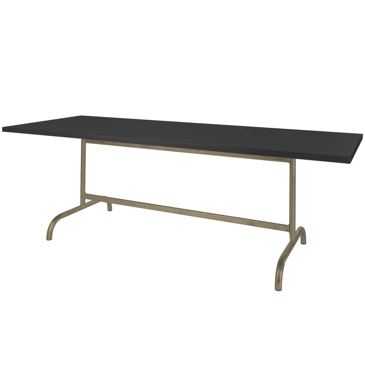 Schaffner Säntis Table repas rabattable 240x80cm Champagne 85 Noir 91