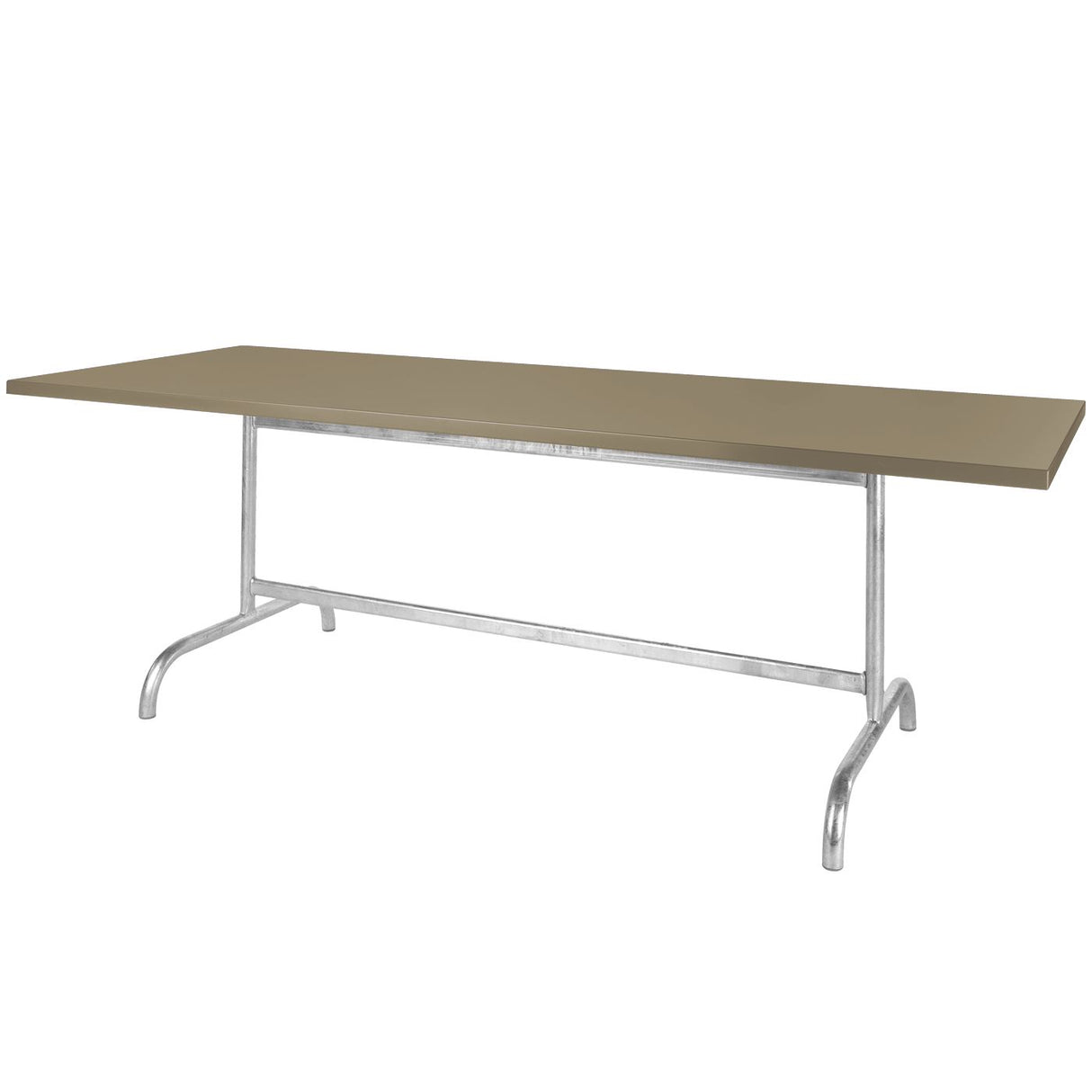 Schaffner Säntis Table repas rabattable 240x80cm Galvanisé à chaud 02 Champagne 85