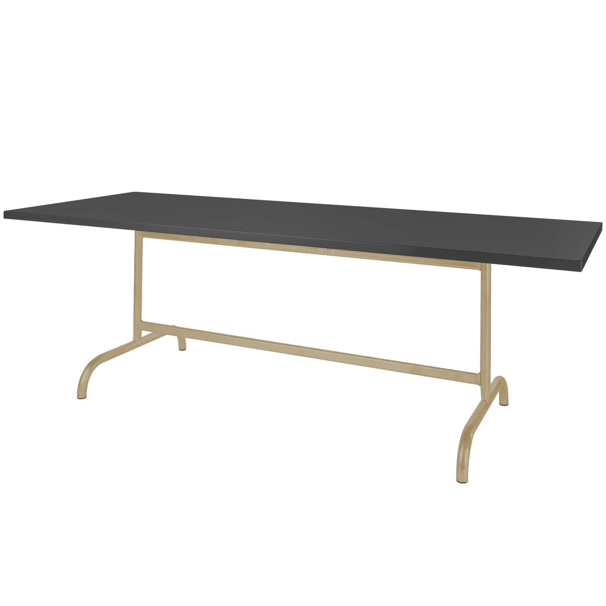Schaffner Säntis Table repas rabattable 240x80cm Marron Pastel 83 Anthracite 77
