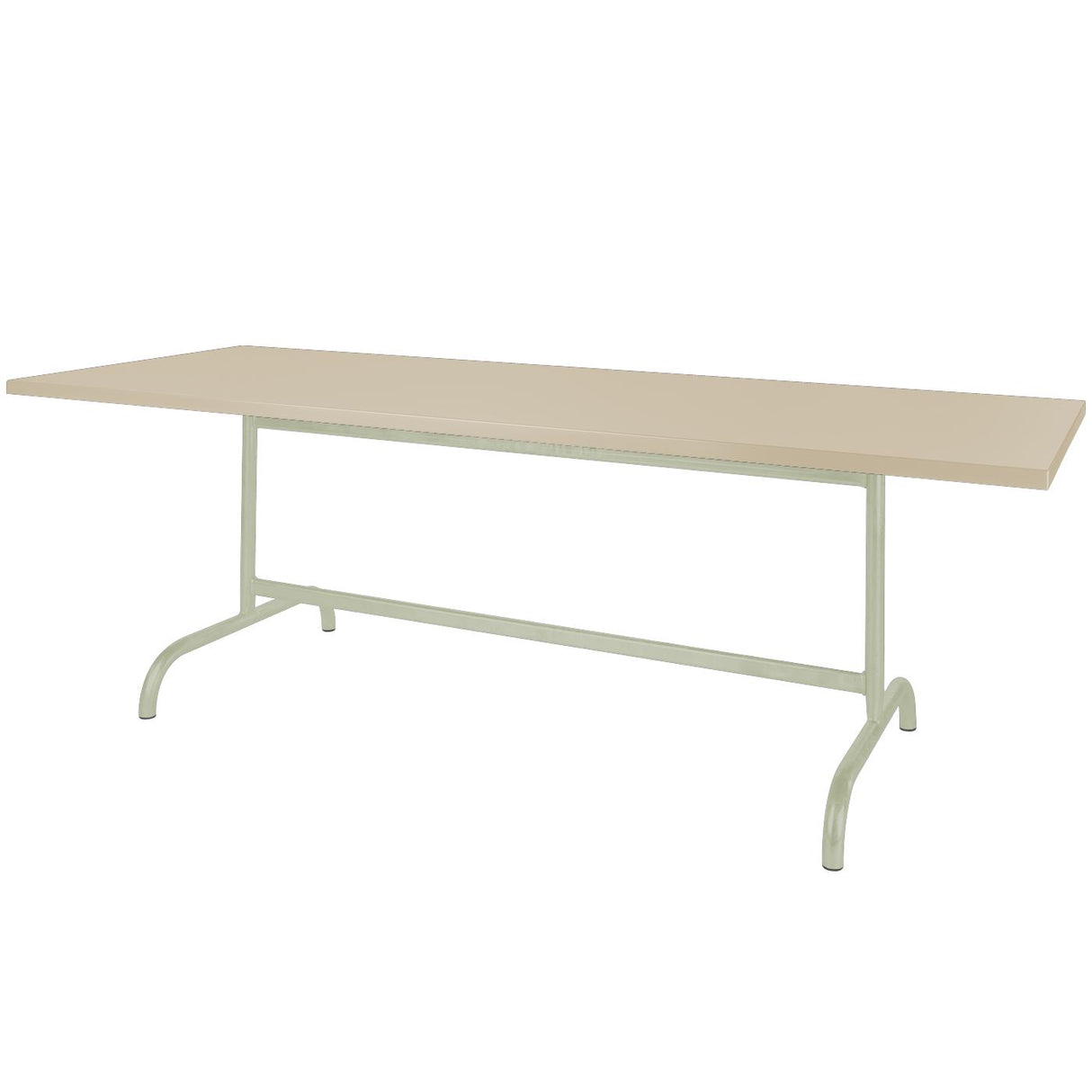 Schaffner Säntis Table repas rabattable 240x80cm Vert Pastel 64 Sable Pastel 15