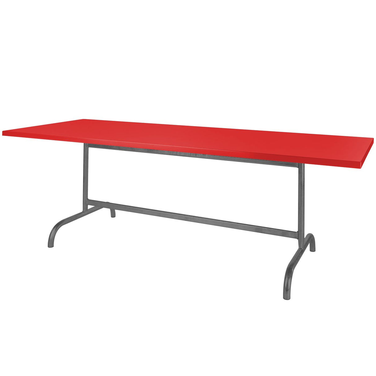 Schaffner Säntis Table repas rabattable 240x90cm Anthracite 77 Rouge 30