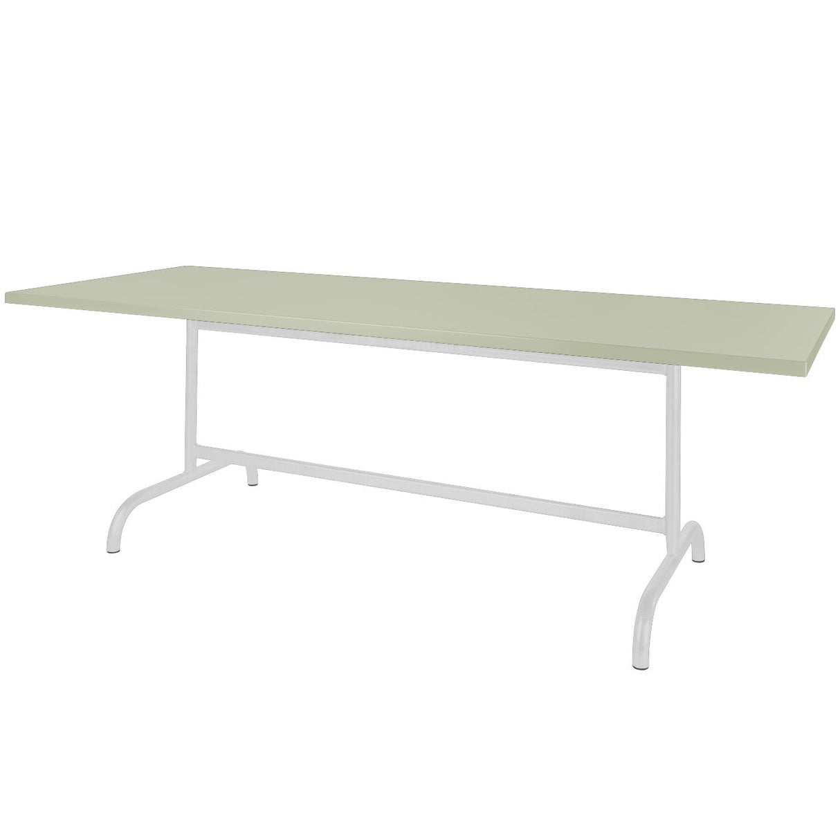 Schaffner Säntis Table repas rabattable 240x90cm Blanc 90 Vert Pastel 64