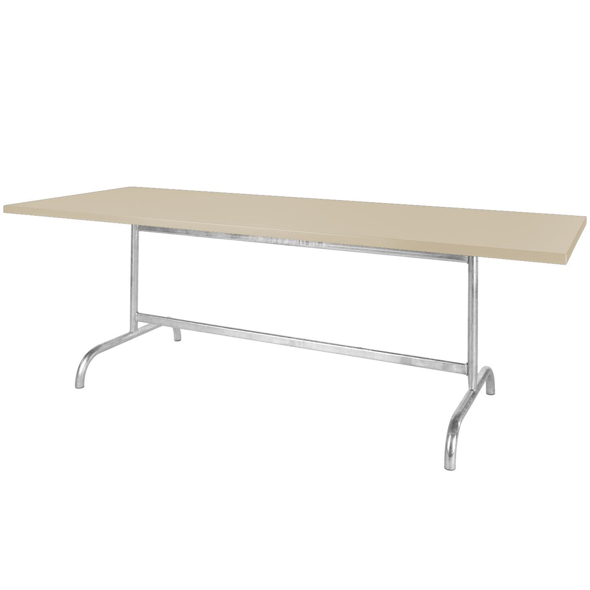 Schaffner Säntis Table repas rabattable 240x90cm Galvanisé à chaud 02 Sable Pastel 15