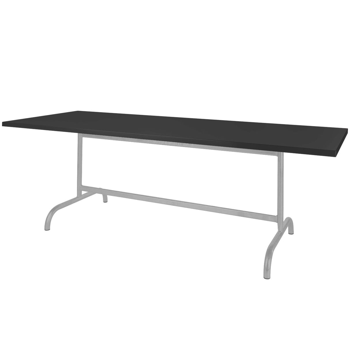Schaffner Säntis Table repas rabattable 240x90cm Gris Argent 78 Noir 91