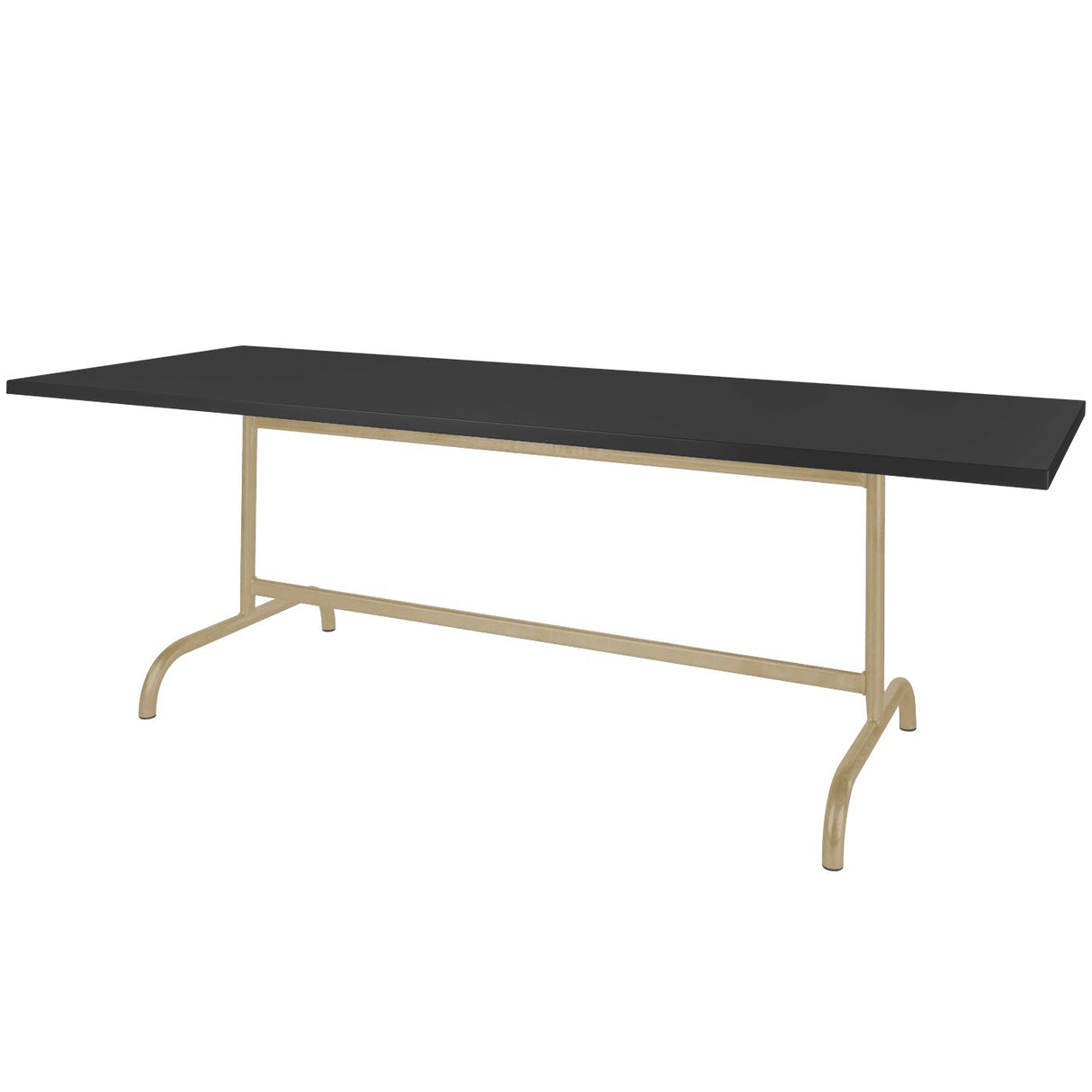 Schaffner Säntis Table repas rabattable 240x90cm Marron Pastel 83 Noir 91