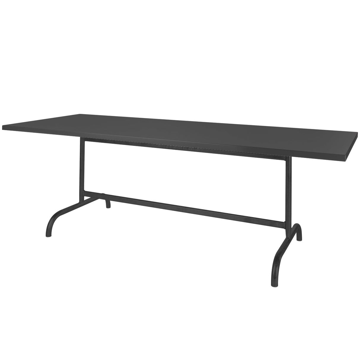 Schaffner Säntis Table repas rabattable 240x90cm Noir 91 Anthracite 77