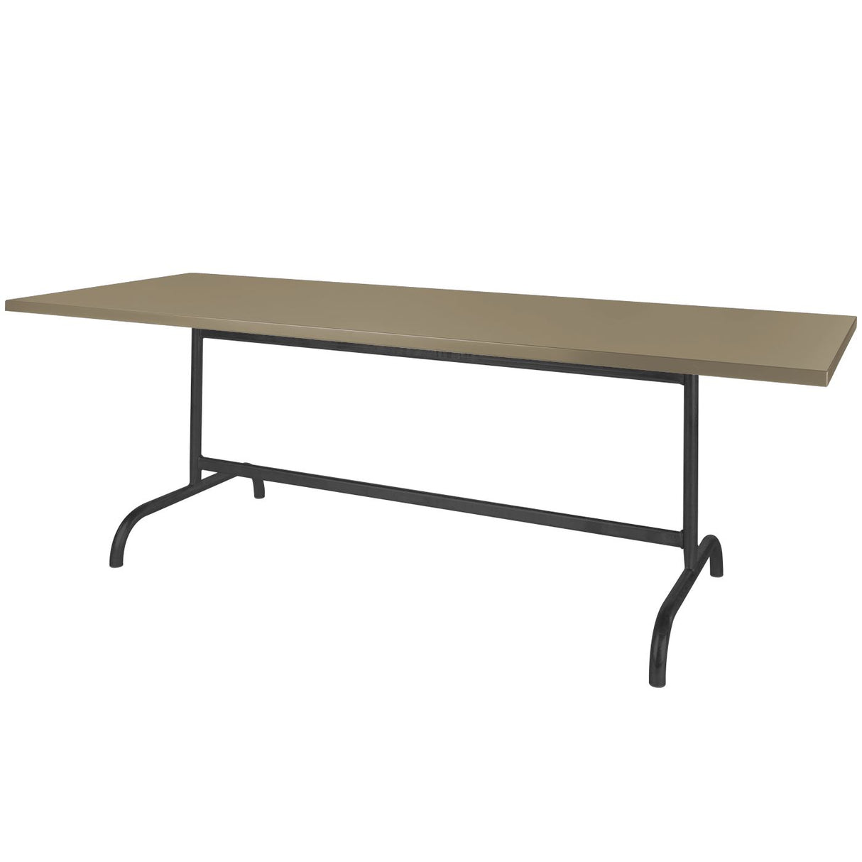 Schaffner Säntis Table repas rabattable 240x90cm Noir 91 Champagne 85