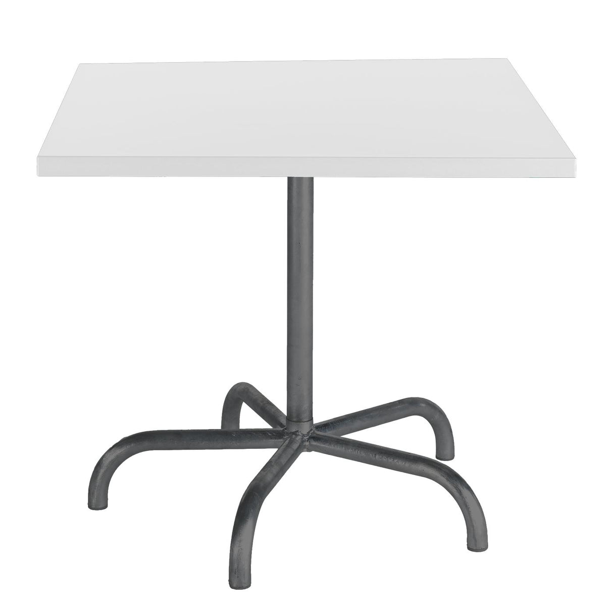 Schaffner Säntis Table repas rabattable 80x80cm Anthracite 77 Blanc 90
