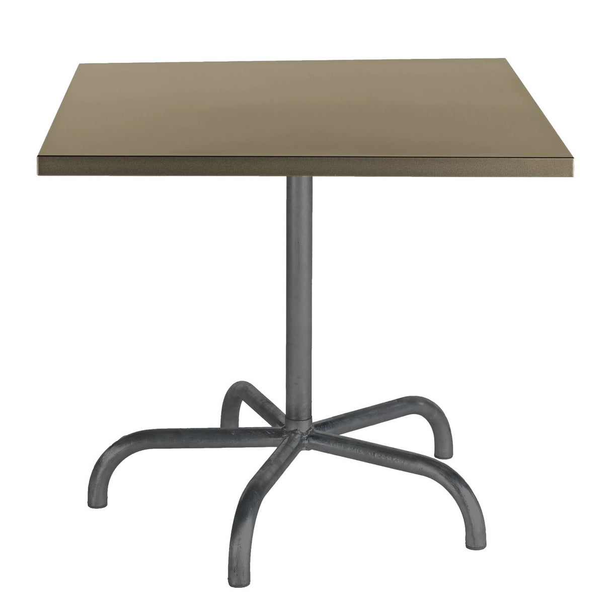 Schaffner Säntis Table repas rabattable 80x80cm Anthracite 77 Champagne 85