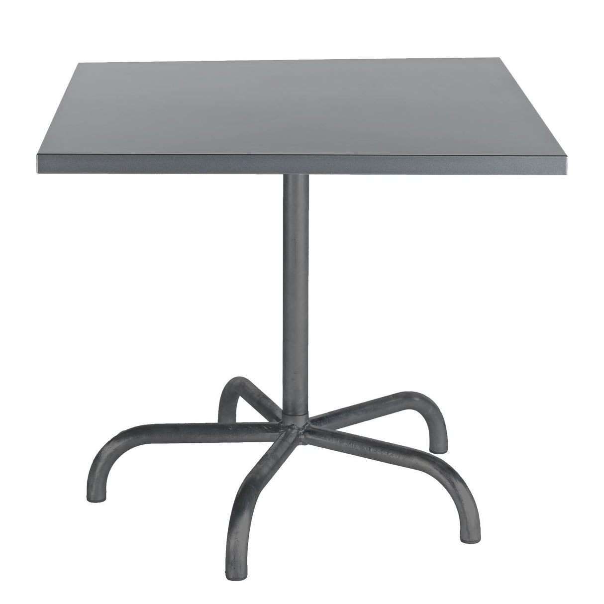 Schaffner Säntis Table repas rabattable 80x80cm Anthracite 77 Gris Argent 78