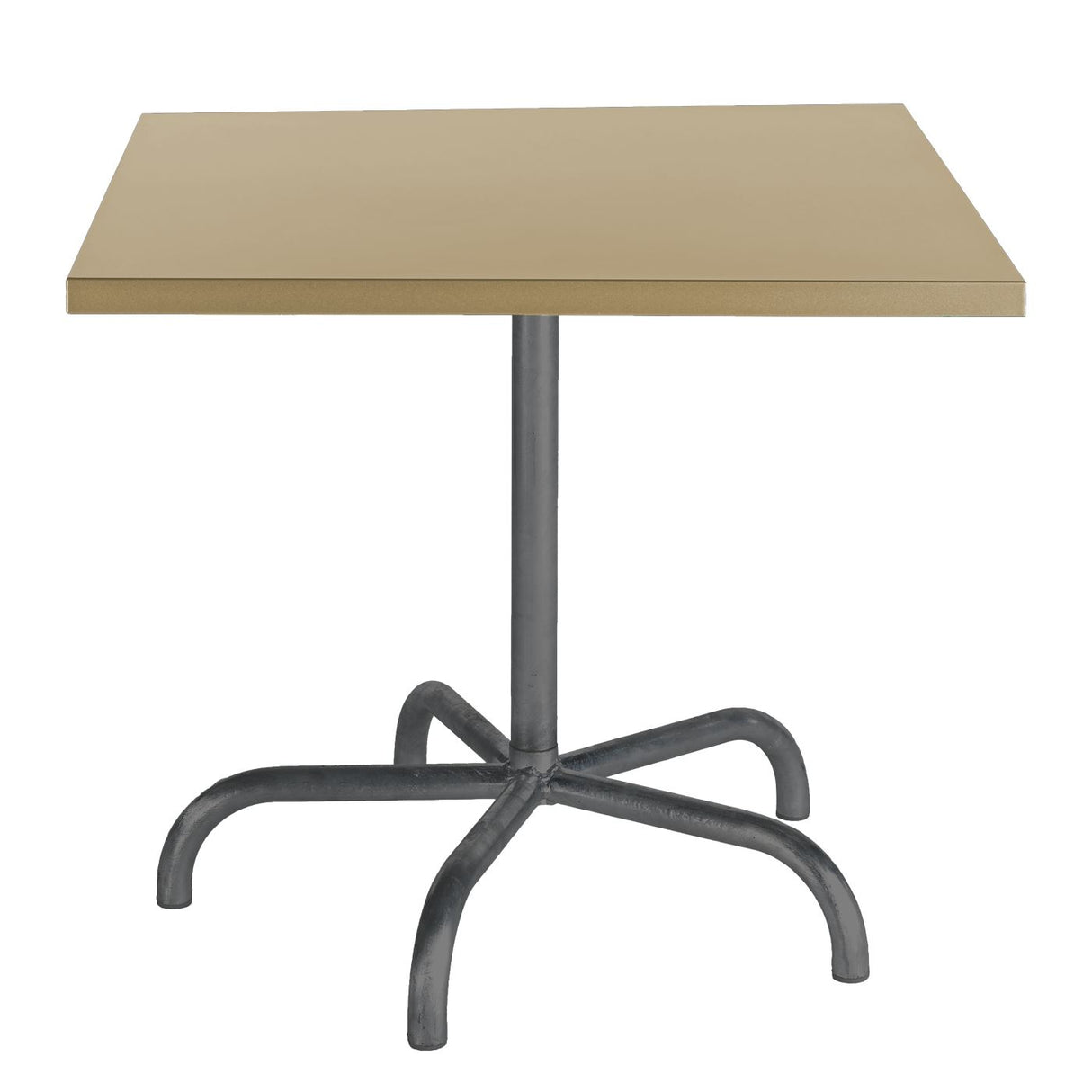 Schaffner Säntis Table repas rabattable 80x80cm Anthracite 77 Marron Pastel 83