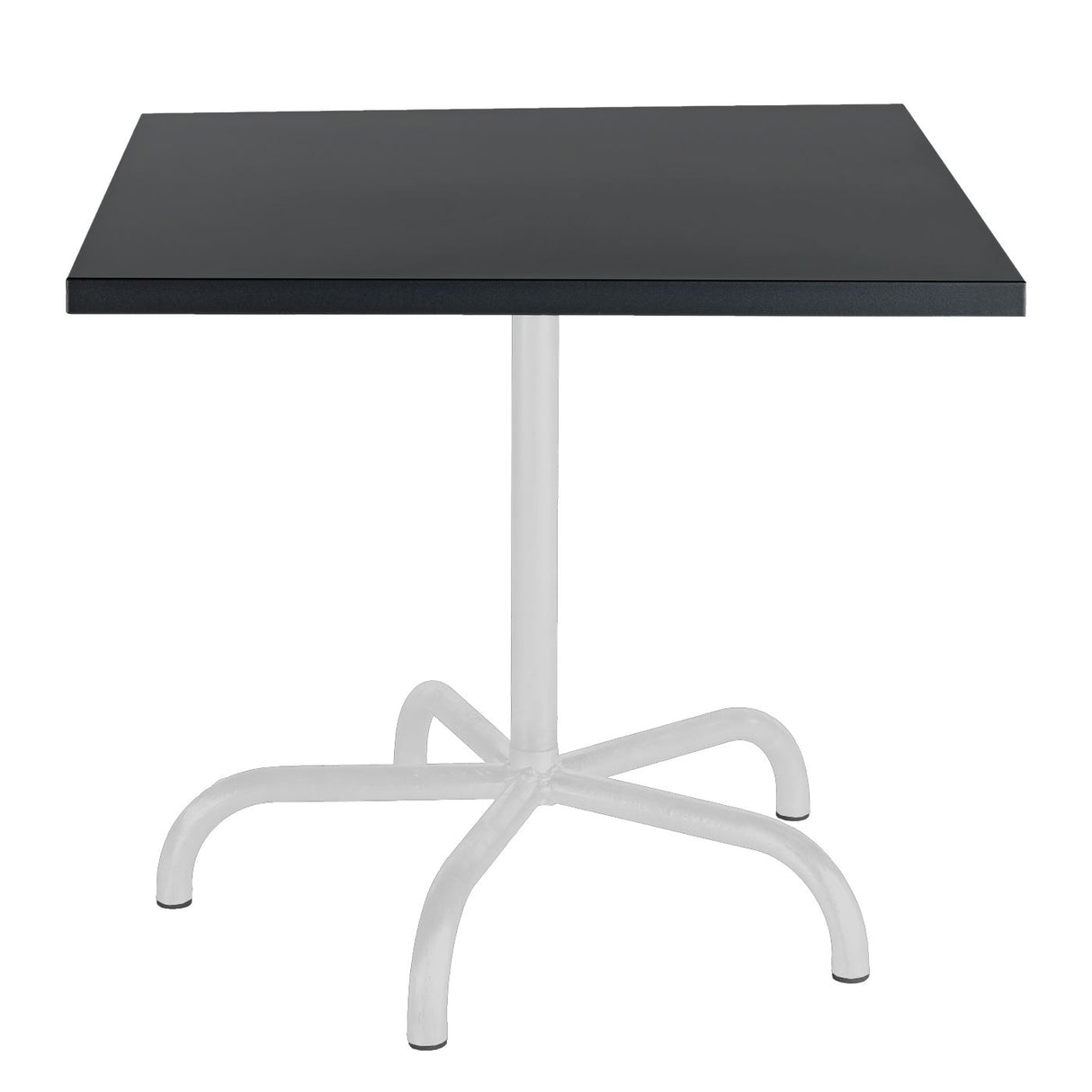 Schaffner Säntis Table repas rabattable 80x80cm Blanc 90 Anthracite 77