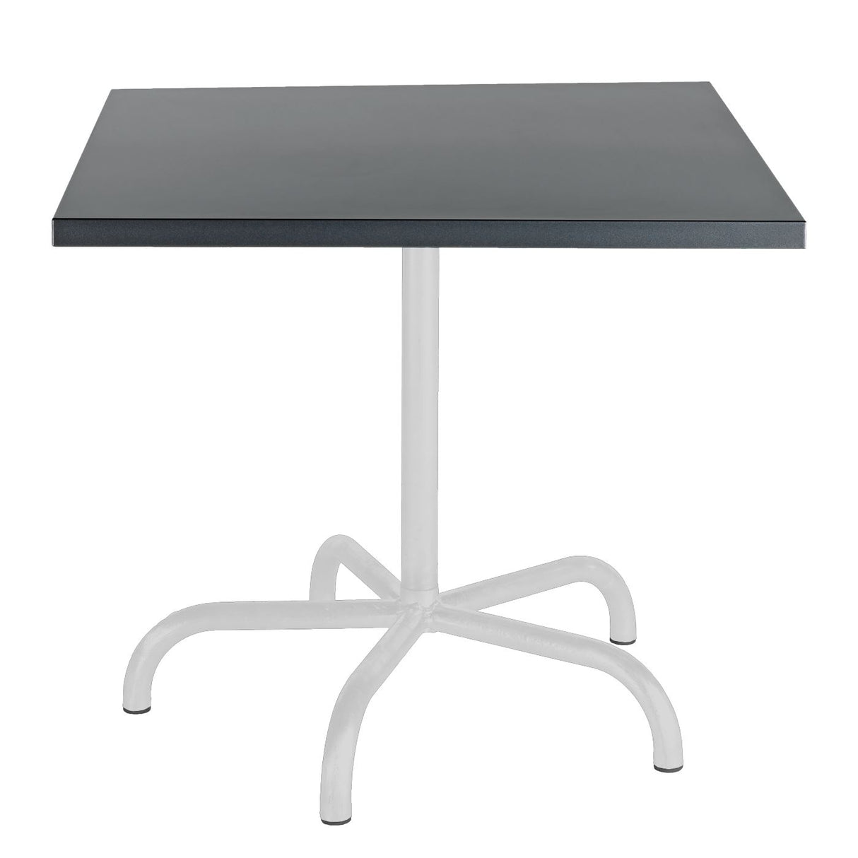 Schaffner Säntis Table repas rabattable 80x80cm Blanc 90 Graphite 73