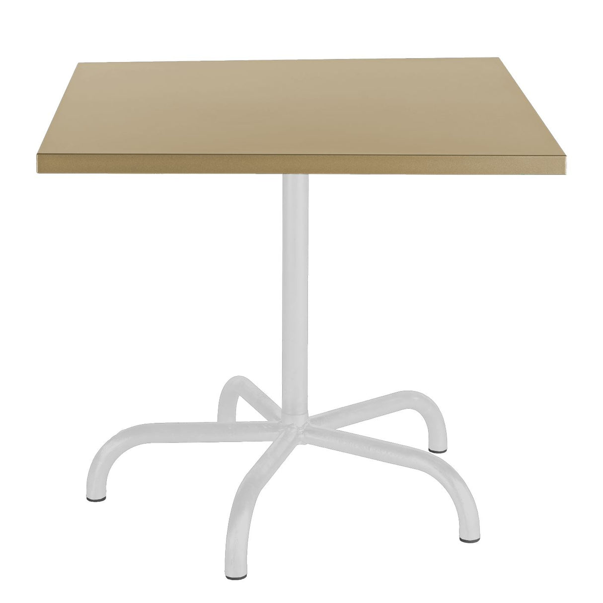 Schaffner Säntis Table repas rabattable 80x80cm Blanc 90 Marron Pastel 83