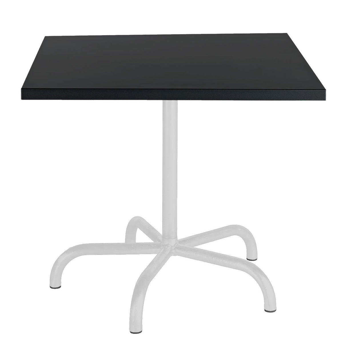 Schaffner Säntis Table repas rabattable 80x80cm Blanc 90 Noir 91
