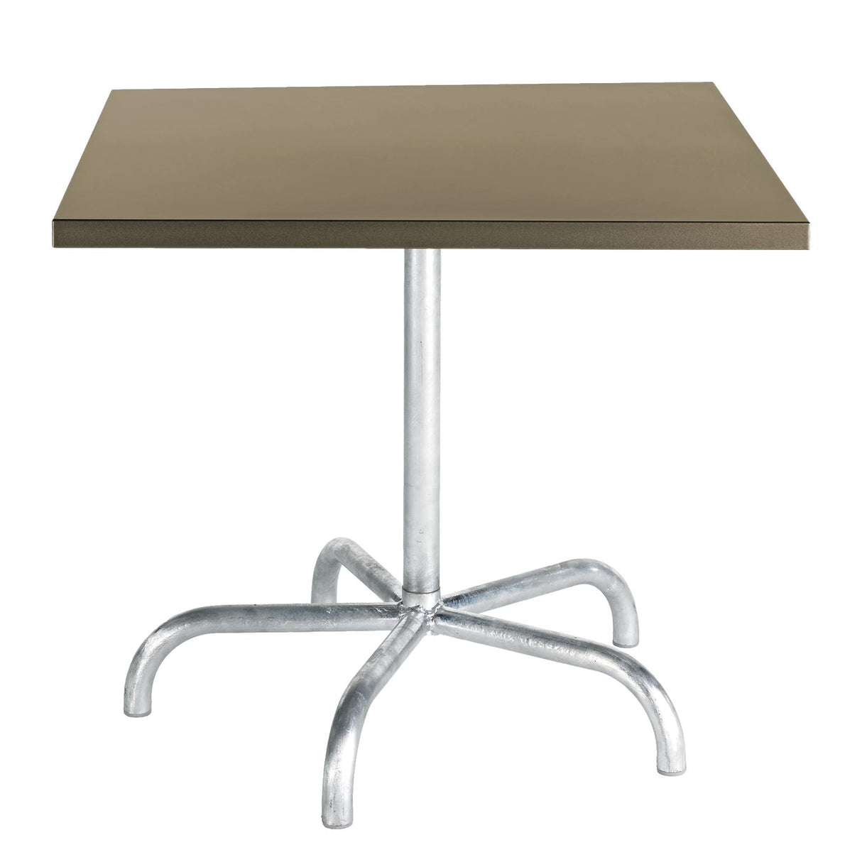 Schaffner Säntis Table repas rabattable 80x80cm Galvanisé à chaud 02 Champagne 85
