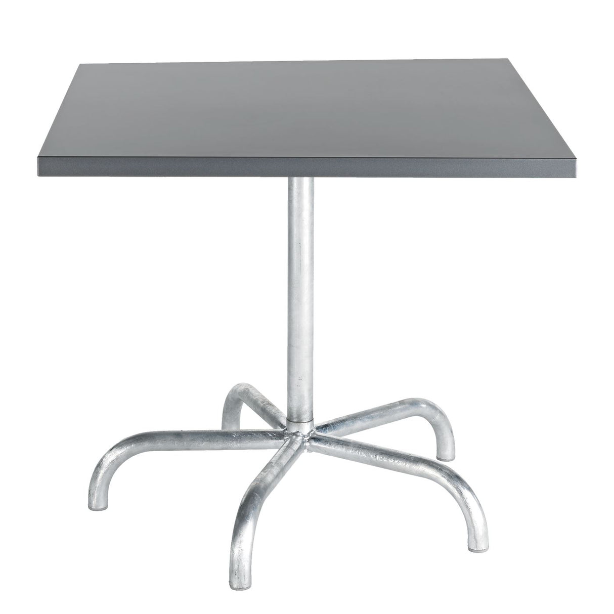 Schaffner Säntis Table repas rabattable 80x80cm Galvanisé à chaud 02 Gris Argent 78